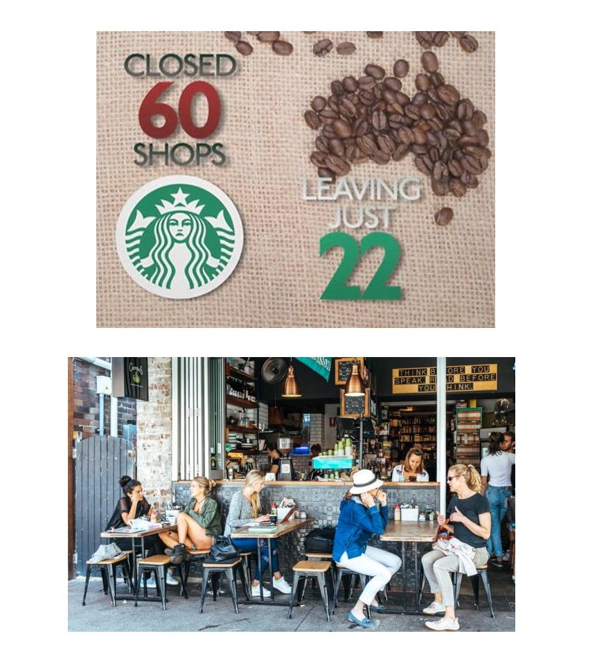 Starbucks failed to catch on in Australia